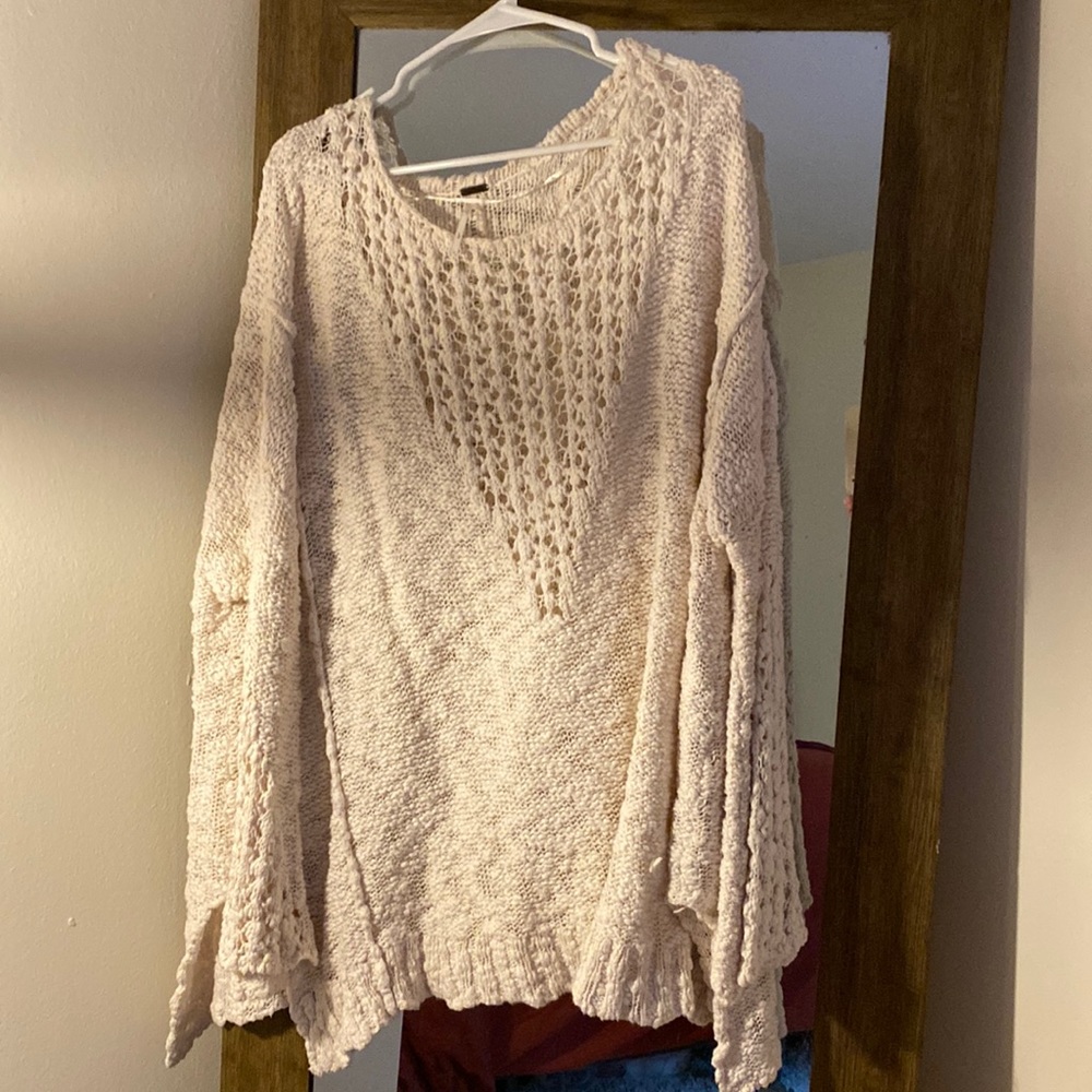Free People Crochet Sweater